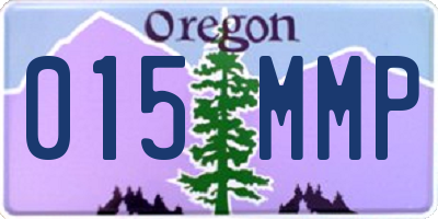 OR license plate 015MMP