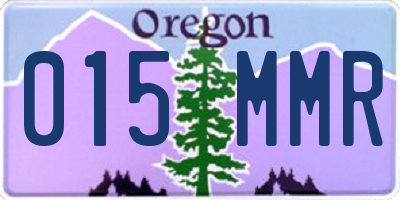 OR license plate 015MMR