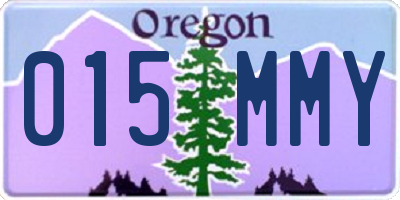 OR license plate 015MMY