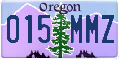 OR license plate 015MMZ