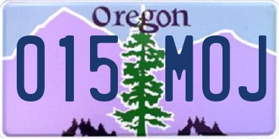OR license plate 015MOJ