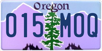 OR license plate 015MOQ