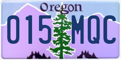 OR license plate 015MQC