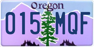 OR license plate 015MQF