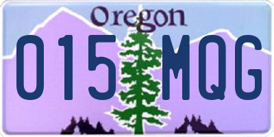 OR license plate 015MQG