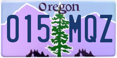 OR license plate 015MQZ