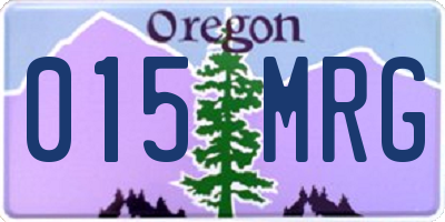 OR license plate 015MRG