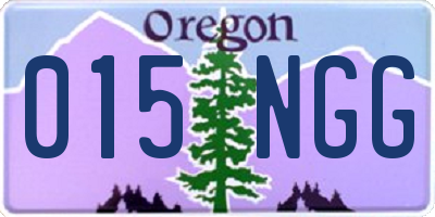 OR license plate 015NGG