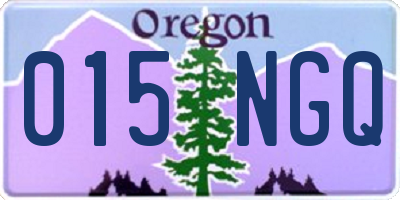 OR license plate 015NGQ