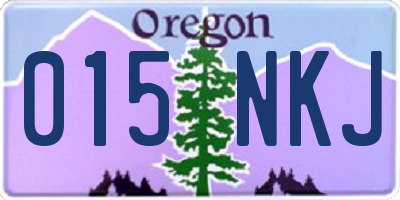 OR license plate 015NKJ