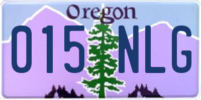 OR license plate 015NLG