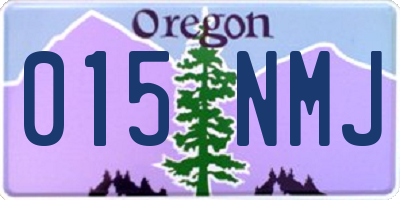 OR license plate 015NMJ