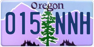 OR license plate 015NNH