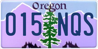 OR license plate 015NQS