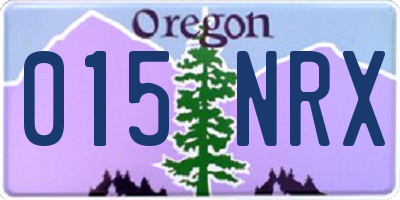 OR license plate 015NRX