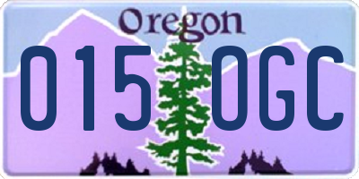 OR license plate 015OGC