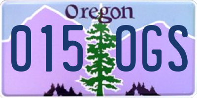 OR license plate 015OGS