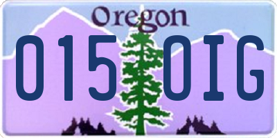 OR license plate 015OIG