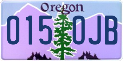 OR license plate 015OJB