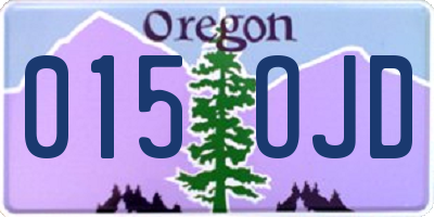 OR license plate 015OJD
