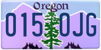 OR license plate 015OJG