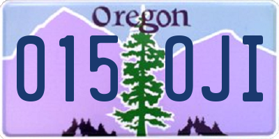 OR license plate 015OJI