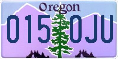 OR license plate 015OJU