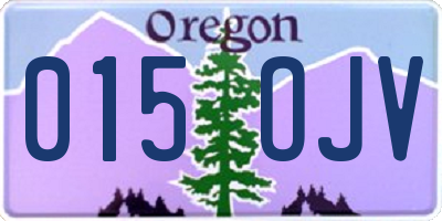 OR license plate 015OJV