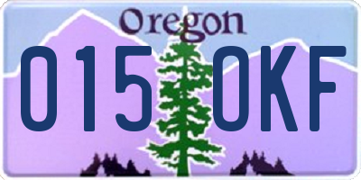 OR license plate 015OKF