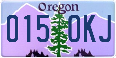 OR license plate 015OKJ