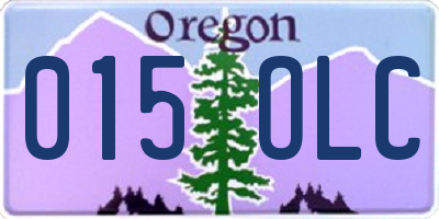 OR license plate 015OLC