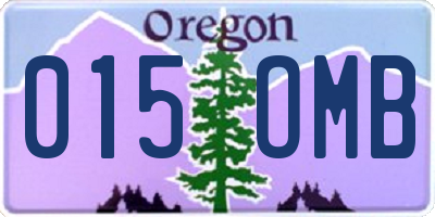 OR license plate 015OMB