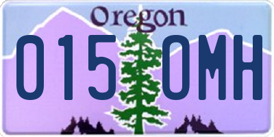 OR license plate 015OMH