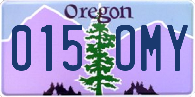 OR license plate 015OMY