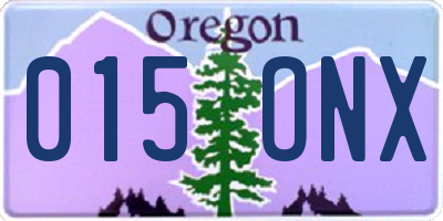 OR license plate 015ONX