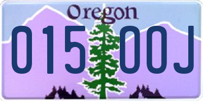 OR license plate 015OOJ