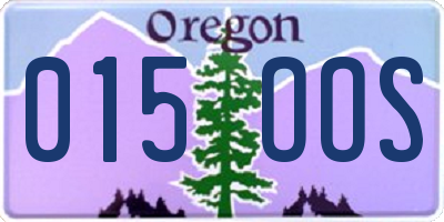 OR license plate 015OOS