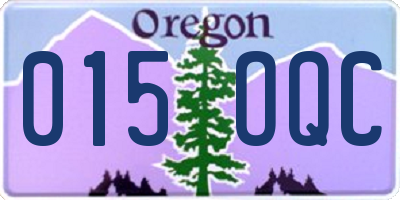 OR license plate 015OQC