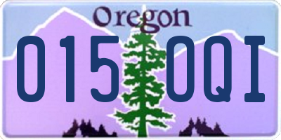OR license plate 015OQI