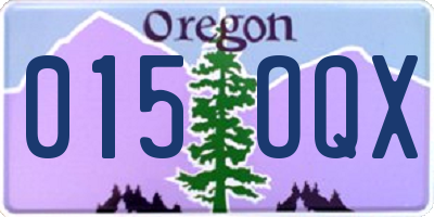 OR license plate 015OQX