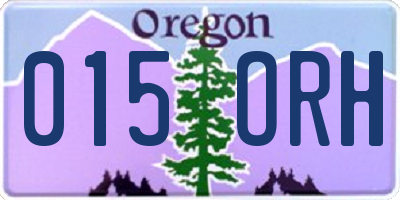 OR license plate 015ORH