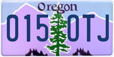 OR license plate 015OTJ
