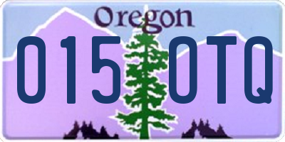 OR license plate 015OTQ