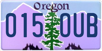 OR license plate 015OUB