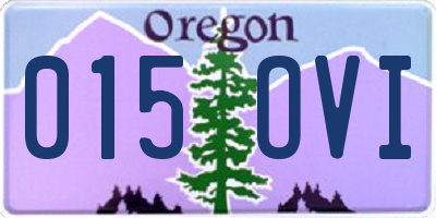 OR license plate 015OVI
