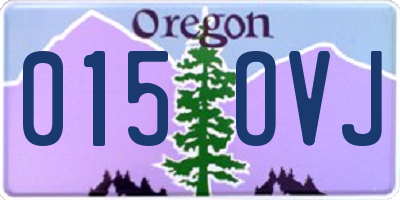 OR license plate 015OVJ