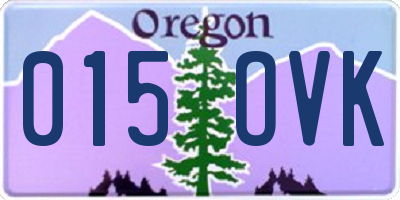 OR license plate 015OVK
