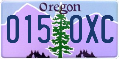 OR license plate 015OXC