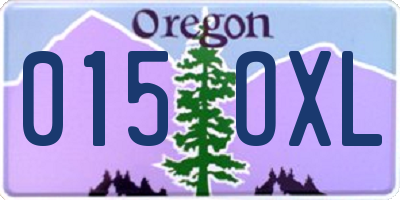 OR license plate 015OXL