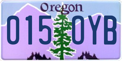 OR license plate 015OYB